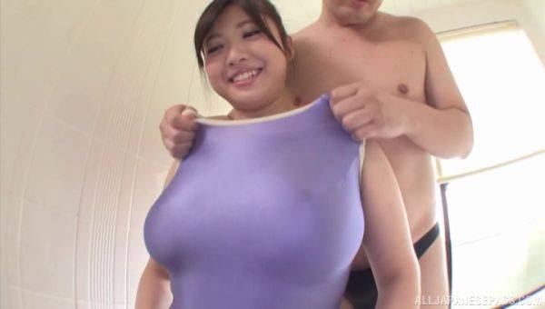Busty Japanese broad spins the dick in every hole for a nice POV - Japan on cooltits.com