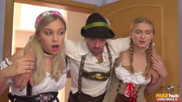 Oktoberfest Threesome Adventure with 2 Busty Blondes - Selvaggia - Russia on cooltits.com